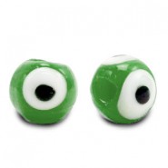 Evil Eye glaskraal 8mm Groen